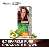 Garnier - Color Naturals Crème Hair Color - 6.7 Sparkle Pure Chocolate Brown