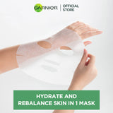 Garnier - Skin Active Hydra Bomb Green Tea Tissue Face Mask - Hydrating and Rebalancing 28g