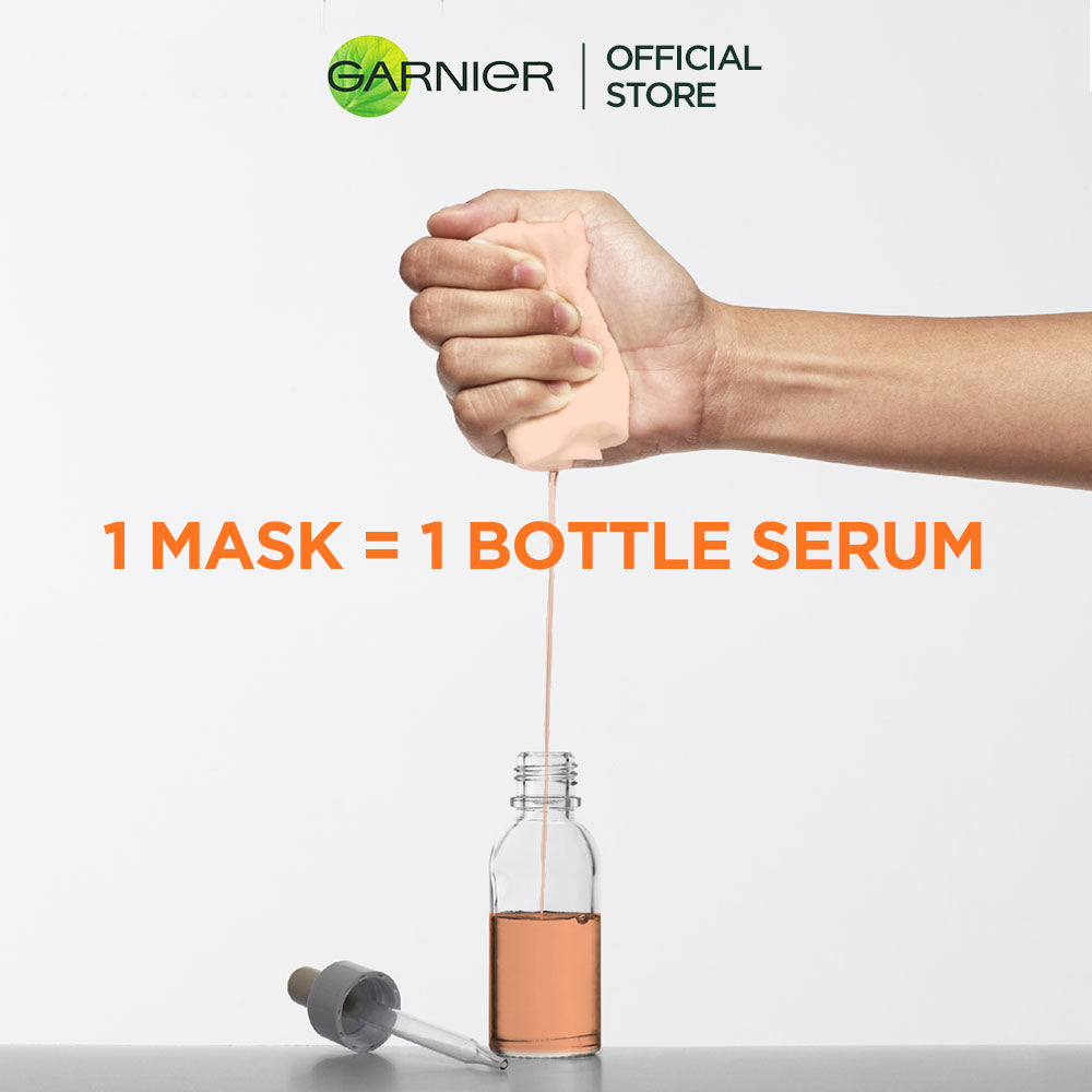 Garnier - Skin Active Hydra Bomb Orange Tissue Eye Mask - Cooling Effect 6g
