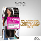 LOreal Paris - Casting Crème Gloss Hair Color - 200 Deep Black