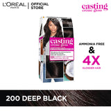 LOreal Paris - Casting Crème Gloss Hair Color - 200 Deep Black