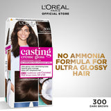 LOreal Paris - Casting Crème Gloss Hair Color - 300 Dark Brown