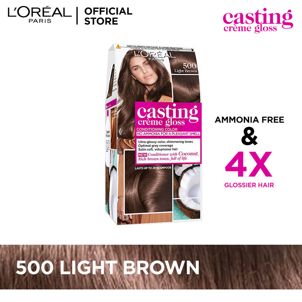 Buy L'Oreal Paris Casting Creme Gloss Semi-Permanent Hair Colour - 400 Dark  Brown (Ammonia Free) Online at Chemist Warehouse®