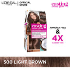 LOreal Paris - Casting Crème Gloss Hair Color - 500 Light Brown