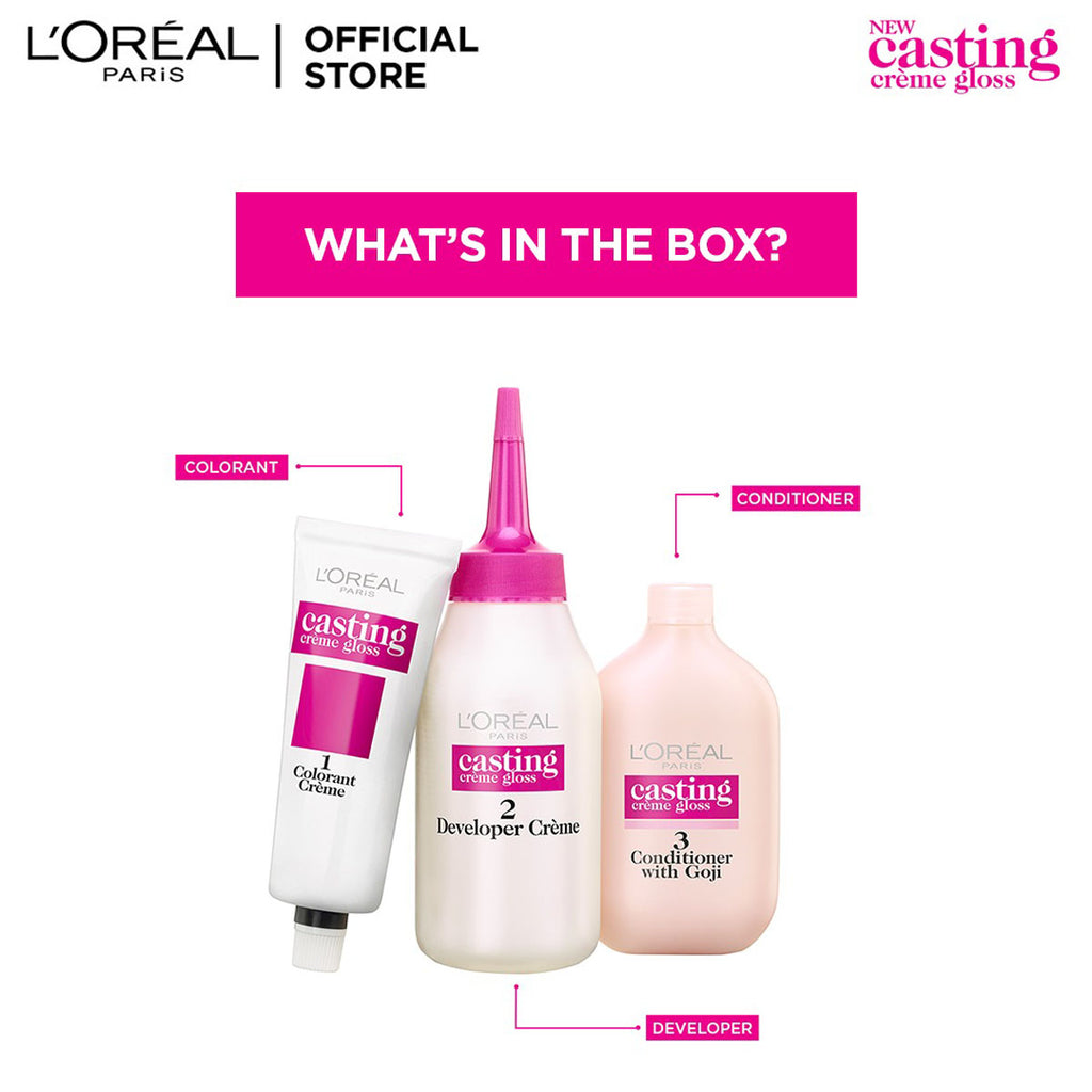 LOreal Paris - Casting Crème Gloss Hair Color - 535 Mahogany Golden Light Brown