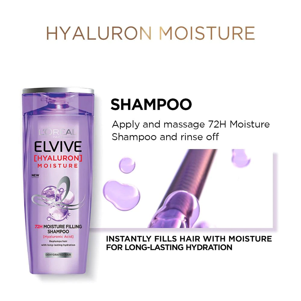 LOreal Paris - Elvive Hyaluron Moisture Shampoo - 175ml
