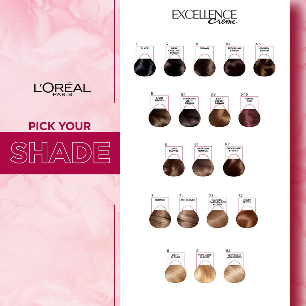 LOreal Paris - Excellence Crème Hair Color - 6.7 Chocolate Brown