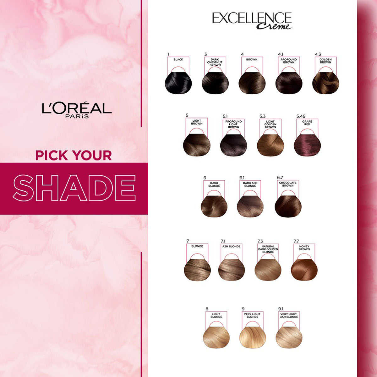 LOreal Paris - Excellence Crème Hair Color - 6.7 Chocolate Brown