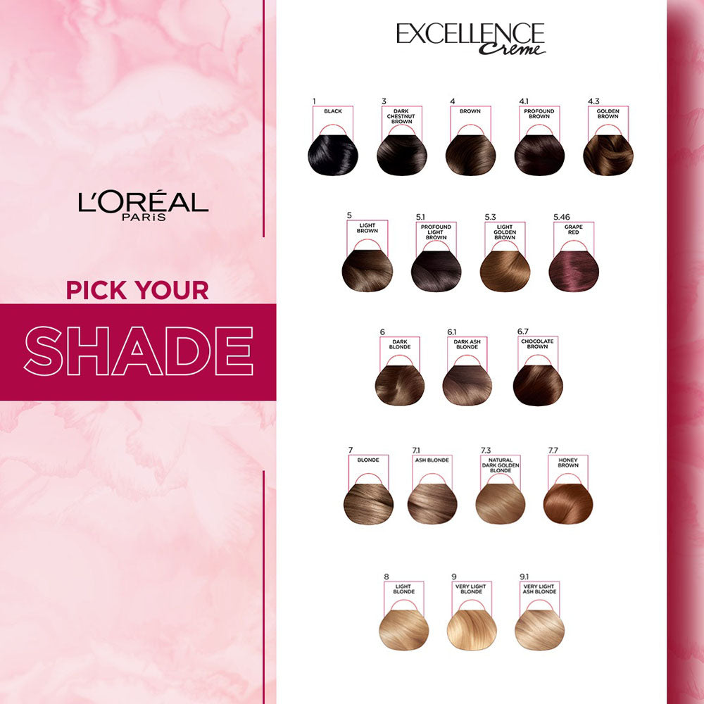 L'Oreal Paris Excellence Creme Hair Color - 4.2 Plum Brown: Buy L'Oreal  Paris Excellence Creme Hair Color - 4.2 Plum Brown Online at Best Price in  India | Nykaa