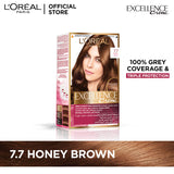 LOreal Paris - Excellence Crème Hair Color - 7.7 Honey Brown
