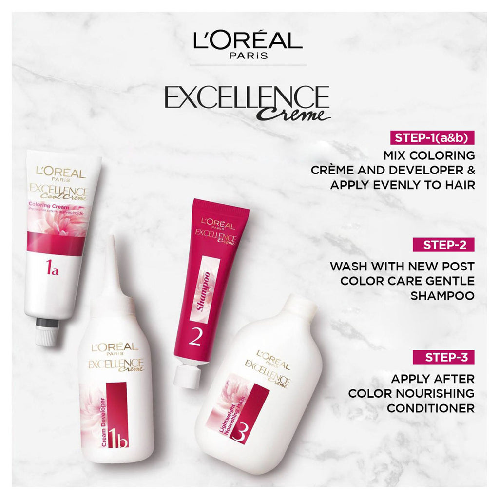 LOreal Paris - Excellence Crème Hair Color - 9.1 Very Light Ash Blonde