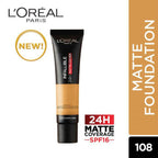 LOreal Paris - Infallible 24H Matte Cover Liquid Foundation - 108 Caramel Beige