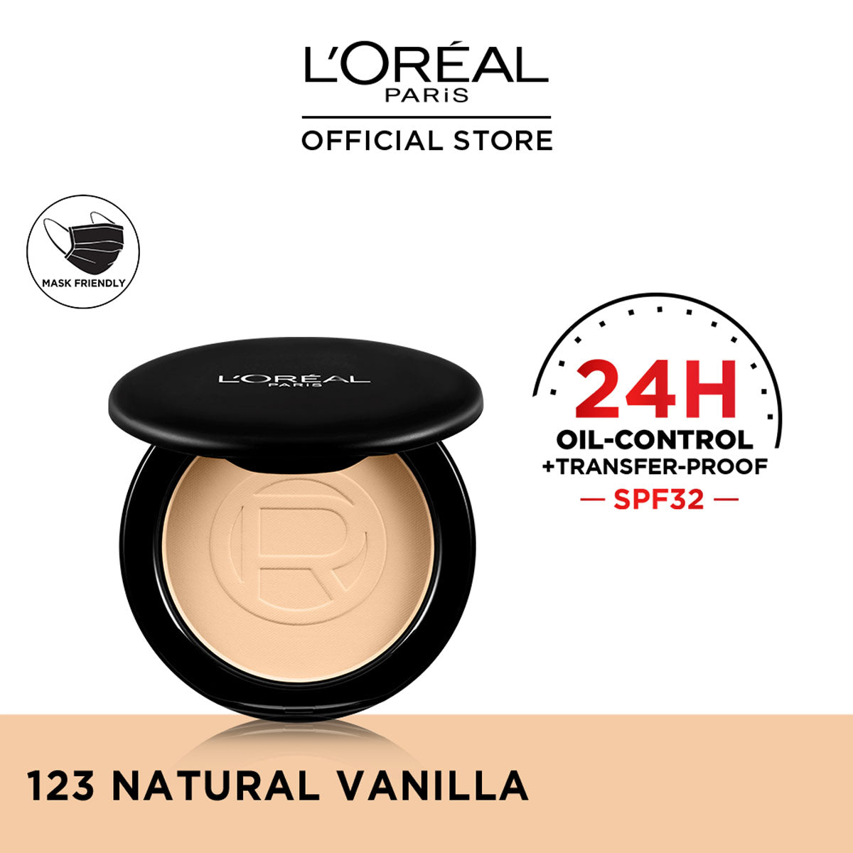 LOreal Paris - Infallible 24H Oil Control Compact Powder - 123 Natural Vanilla