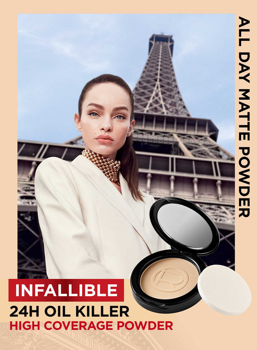 LOreal Paris - Infallible 24H Oil Control Compact Powder - 128 Natural Buff