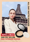 LOreal Paris - Infallible 24H Oil Control Compact Powder - 128 Natural Buff