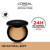 LOreal Paris - Infallible 24H Oil Control Compact Powder - 128 Natural Buff