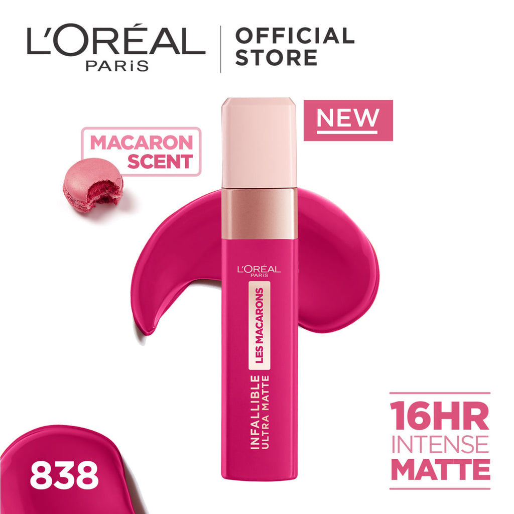 LOreal Paris - Infallible Les Macarons Lipstick - 838 Berry Cherie
