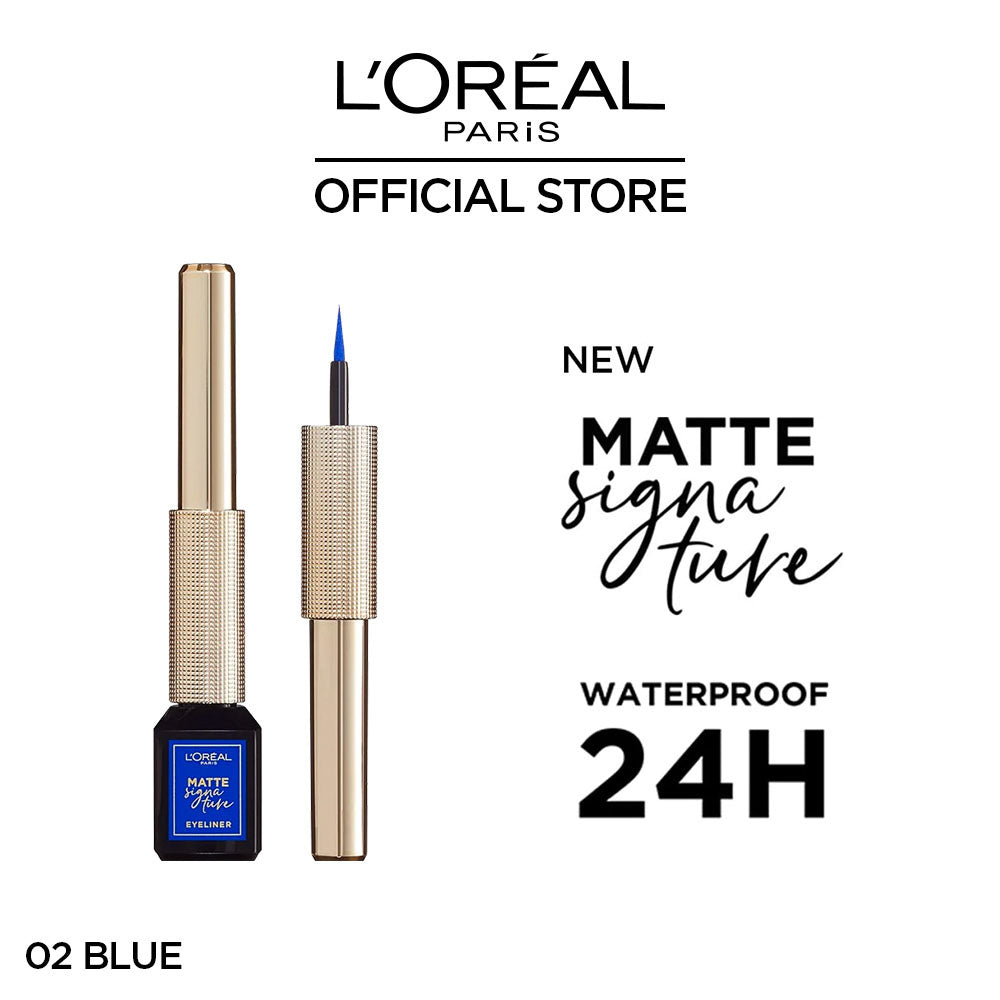 LOreal Paris Liner Signature Liquid Eyeliner 02 Blue Makeup
