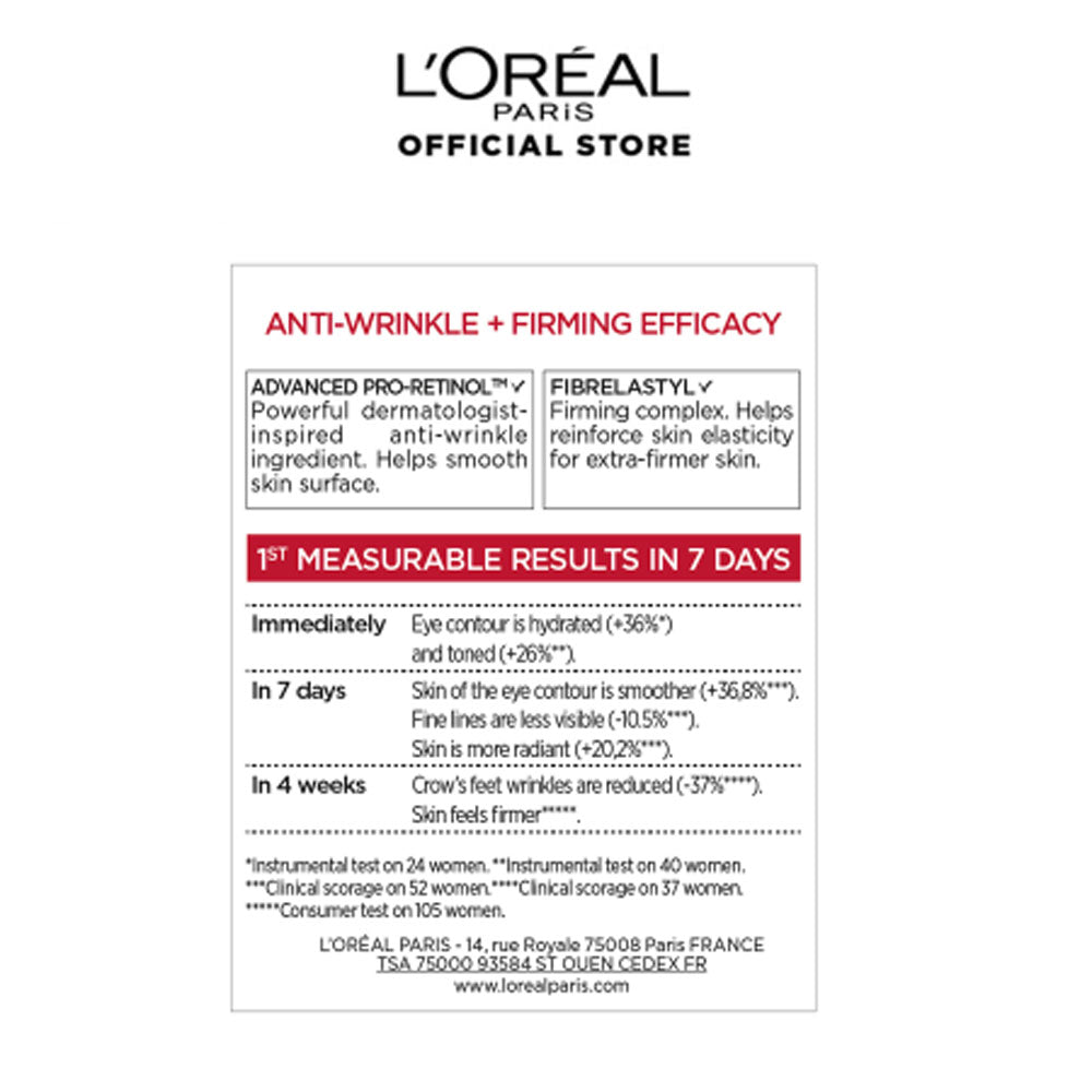 LOreal Paris - Revitalift Classic Anti Aging Eye Cream 15 ML