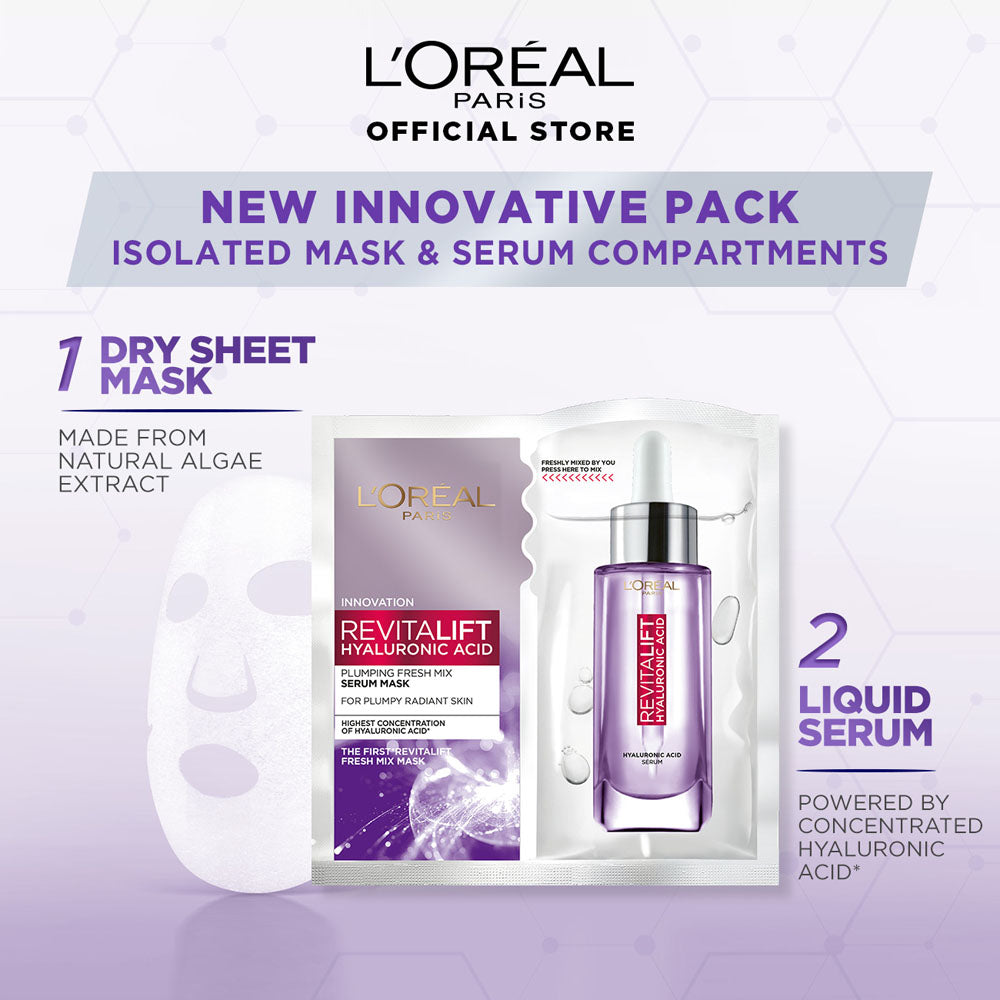 Loreal Paris - Revitalift Hyaluronic Acid Freshmix Mask