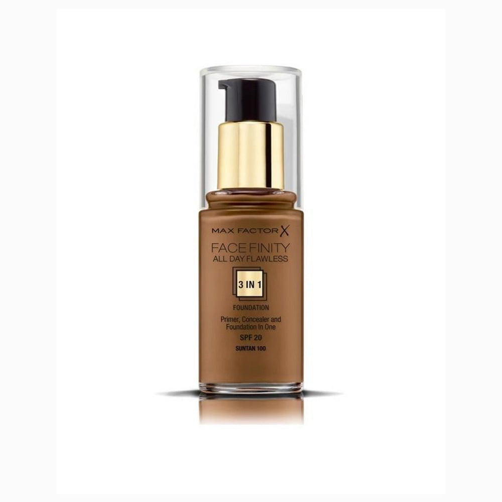 Max Factor - Face Finity All Day Flawless 3-In-1 Foundation - Sun Tan 100