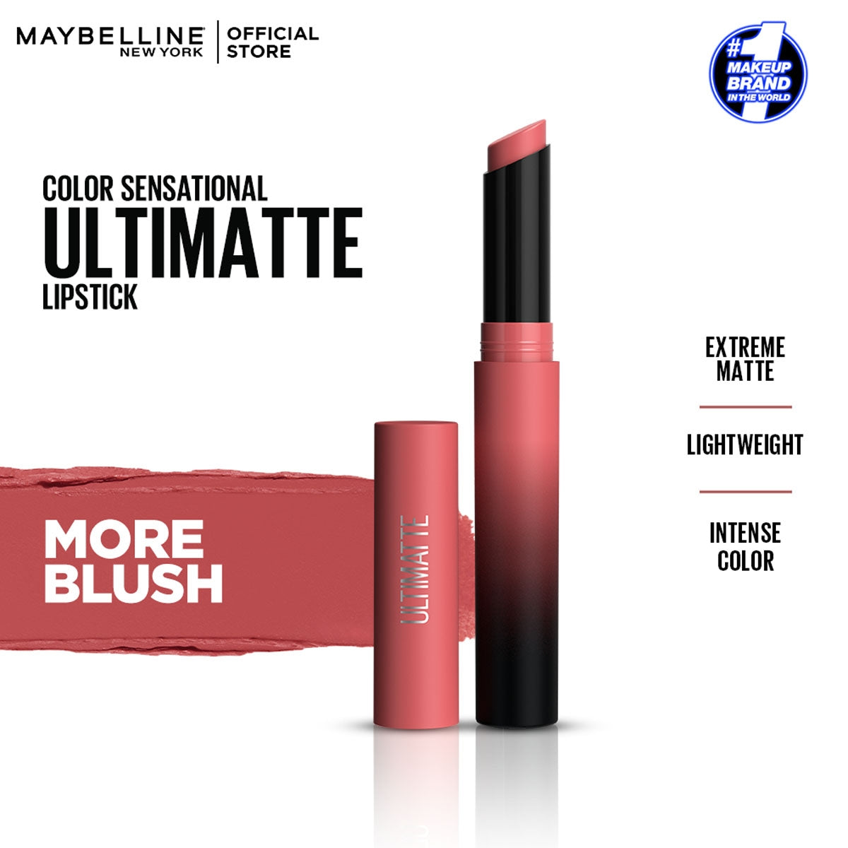 Maybelline - Color Sensational Ultimatte Slim Lipstick - More Blush