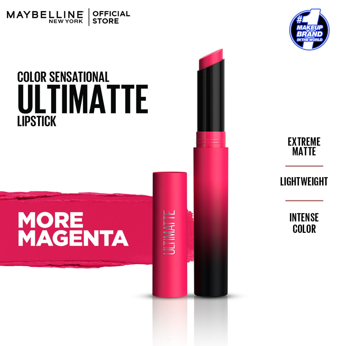 Maybelline - Color Sensational Ultimatte Slim Lipstick - More Magenta