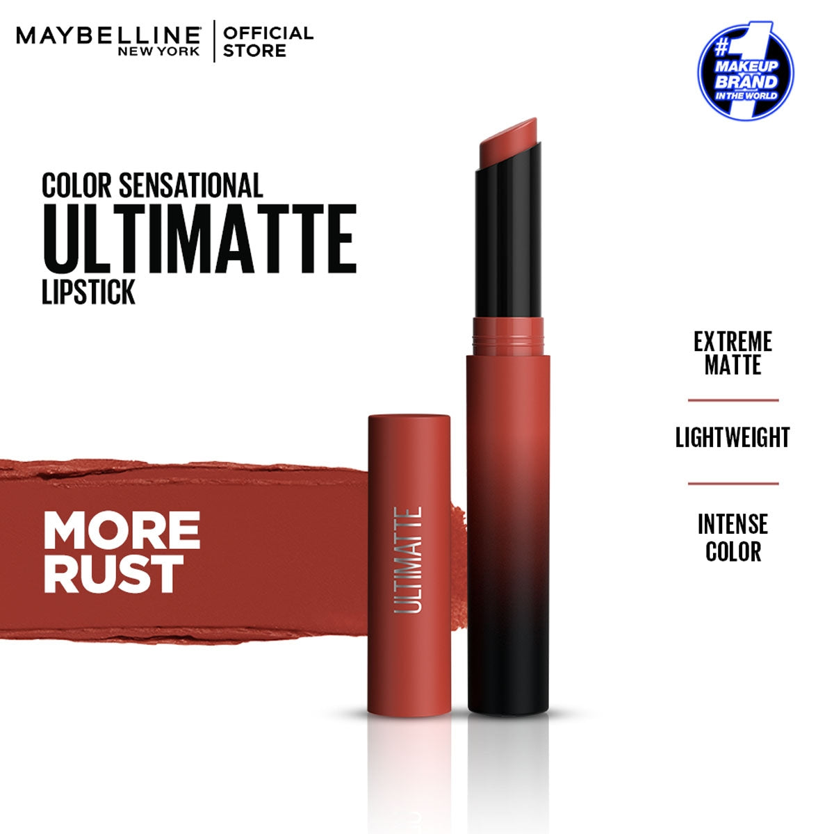 Maybelline - Color Sensational Ultimatte Slim Lipstick - More Rust