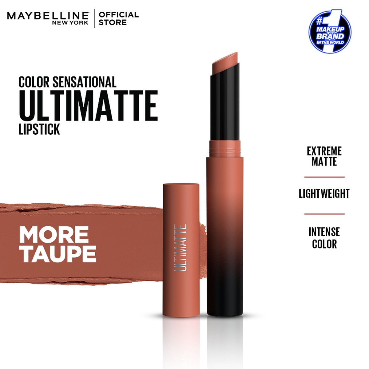 Maybelline - Color Sensational Ultimatte Slim Lipstick - More Taupe