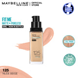 Maybelline - Fit Me Matte + Poreless Liquid Foundation SPF 22 - 125 Nude Beige 30ml