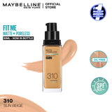Maybelline - Fit Me Matte + Poreless Liquid Foundation SPF 22 - 310 Sun Beige 30ml