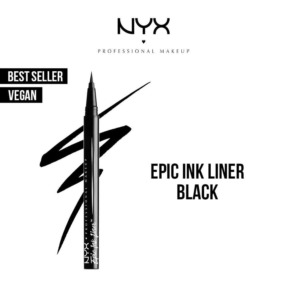 chance fænomen Lyn NYX - Epic Ink Eyeliner - 01 Black – Makeup City Pakistan