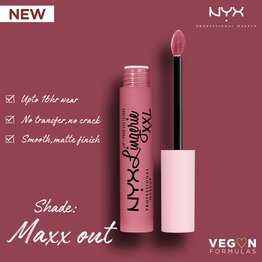 NYX - Lip Lingerie Matte Liquid Lipstick xxl - Maxout – Makeup City Pakistan