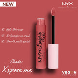 NYX - Lip Lingerie Matte Liquid Lipstick xxl - Xxpose Me