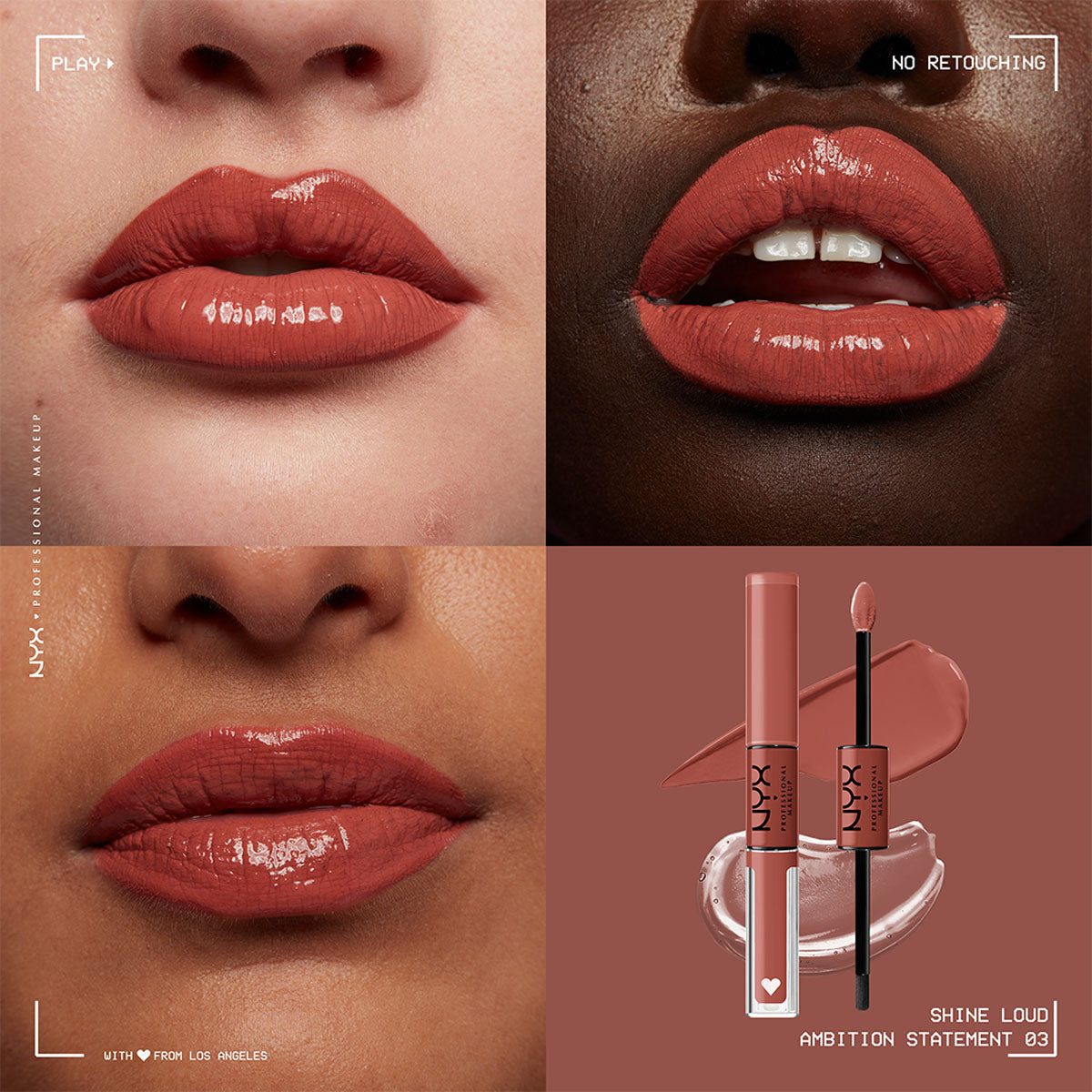 NYX - Shine Loud High Shine Lip Color - 03 Ambition Statement