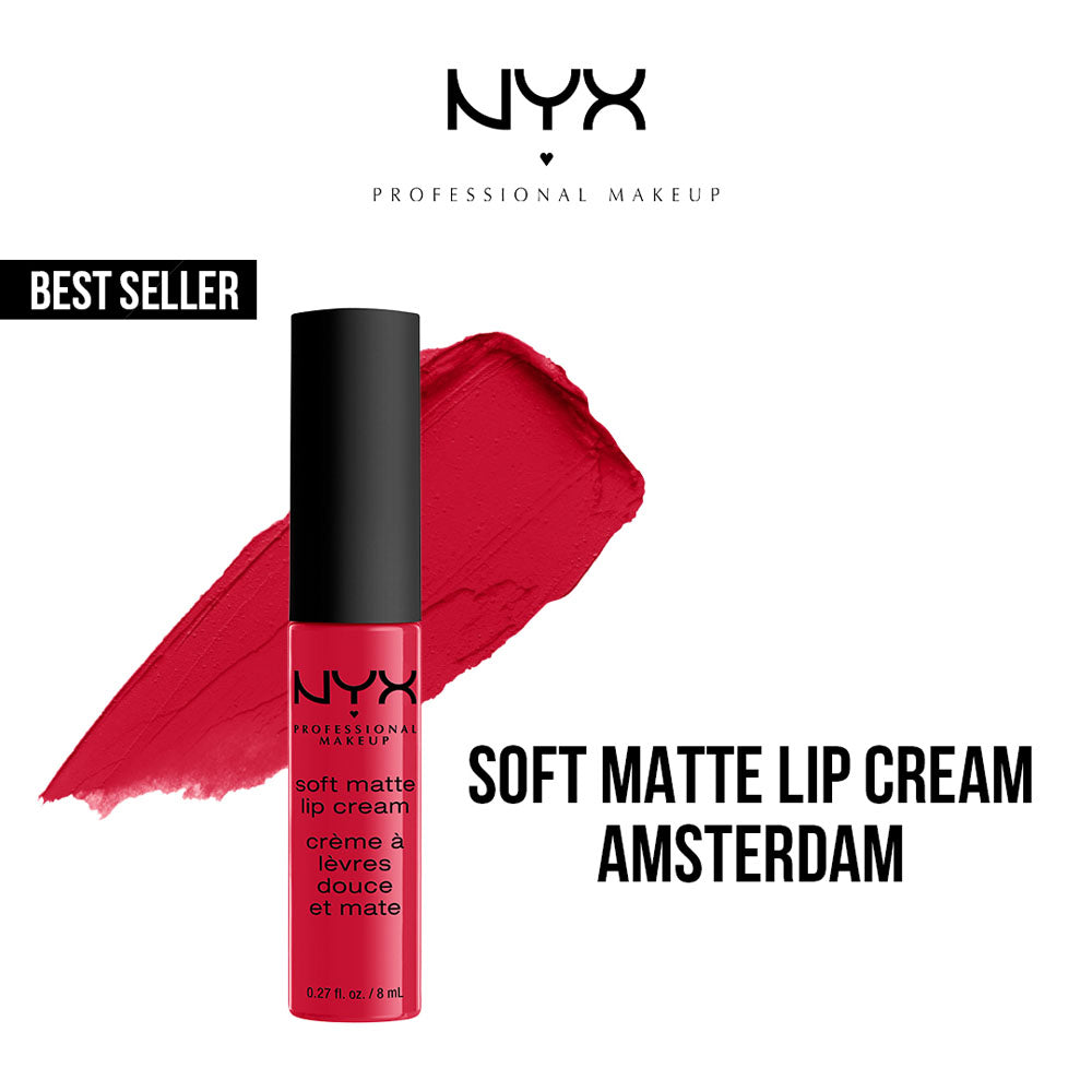 Ydeevne kompression lomme NYX - Soft Matte Lip Cream Liquid Lipstick - 01 Amsterdam – Makeup City  Pakistan