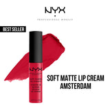 NYX - Soft Matte Lip Cream Liquid Lipstick - 01 Amsterdam