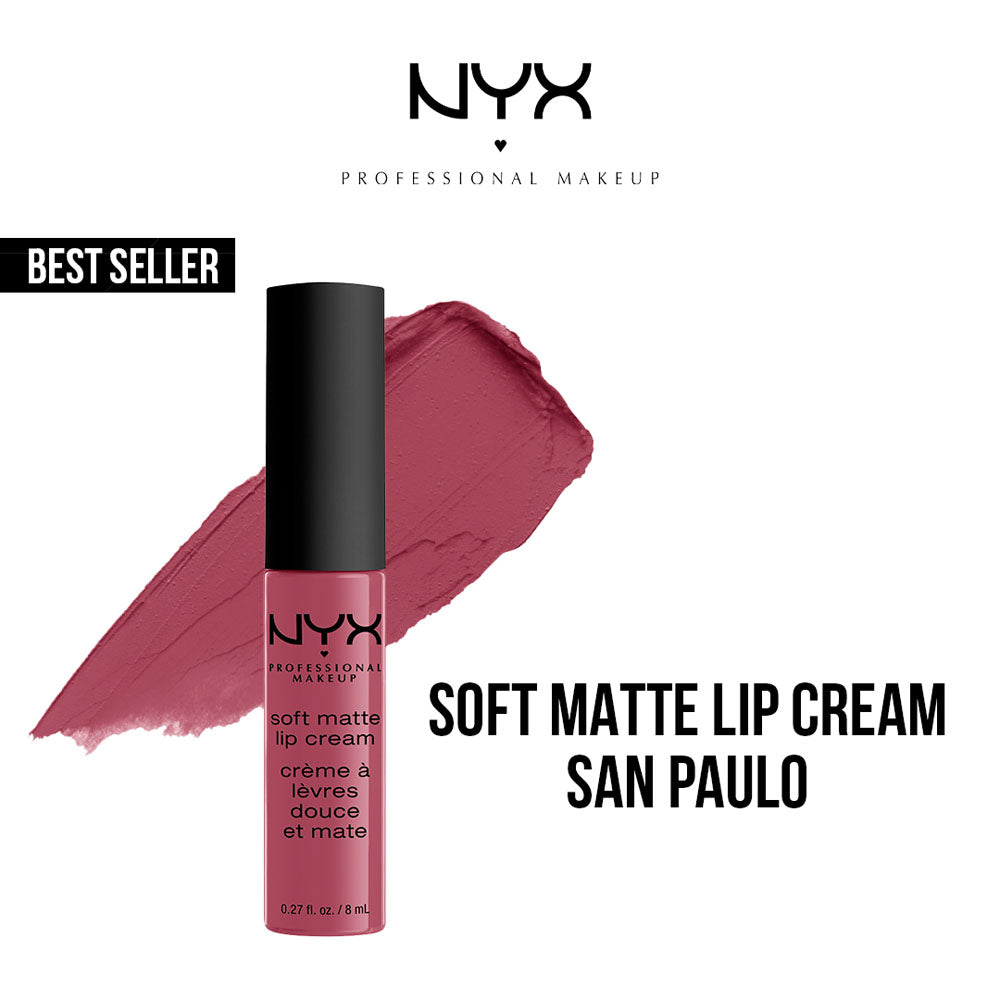 NYX - Soft Matte Lip Cream Liquid Lipstick - 08 San Paulo