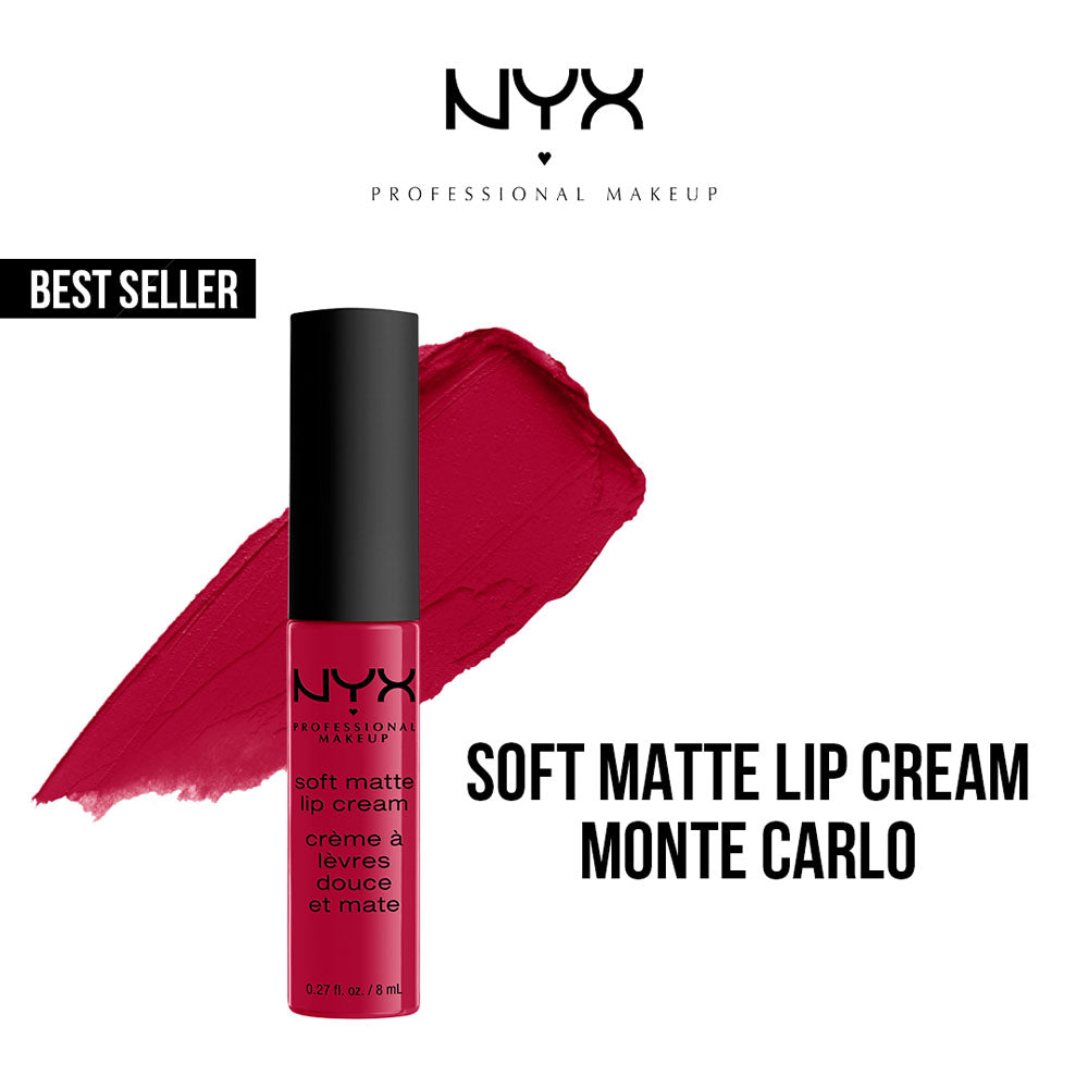 Nyx - Soft Matte Lip Cream Liquid Lipstick - 10 Monte Carlo – Makeup City  Pakistan