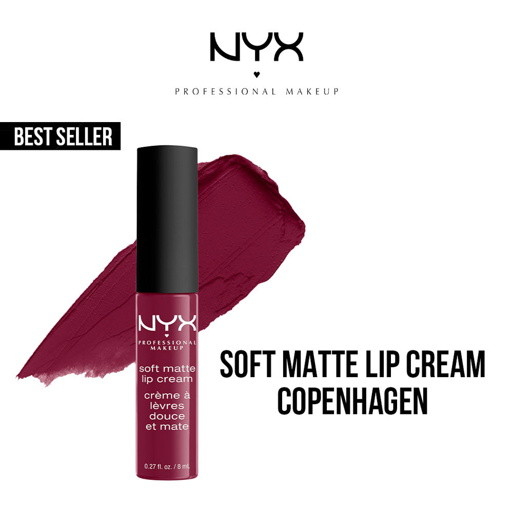 NYX - Soft Matte Lip Cream Liquid Lipstick - 20 Copenhagen – Makeup City  Pakistan