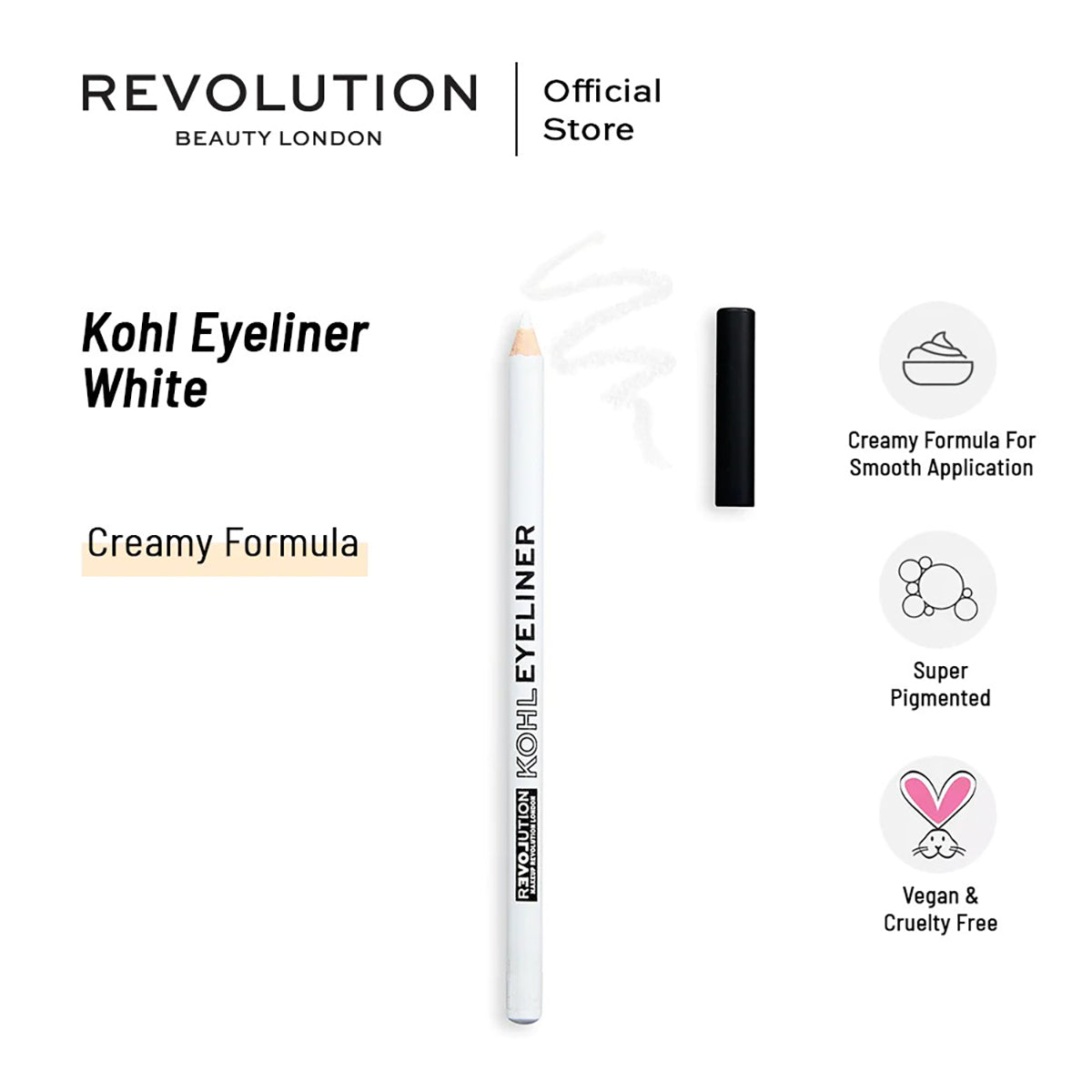 Revolution - Relove Kohl Eyeliner White