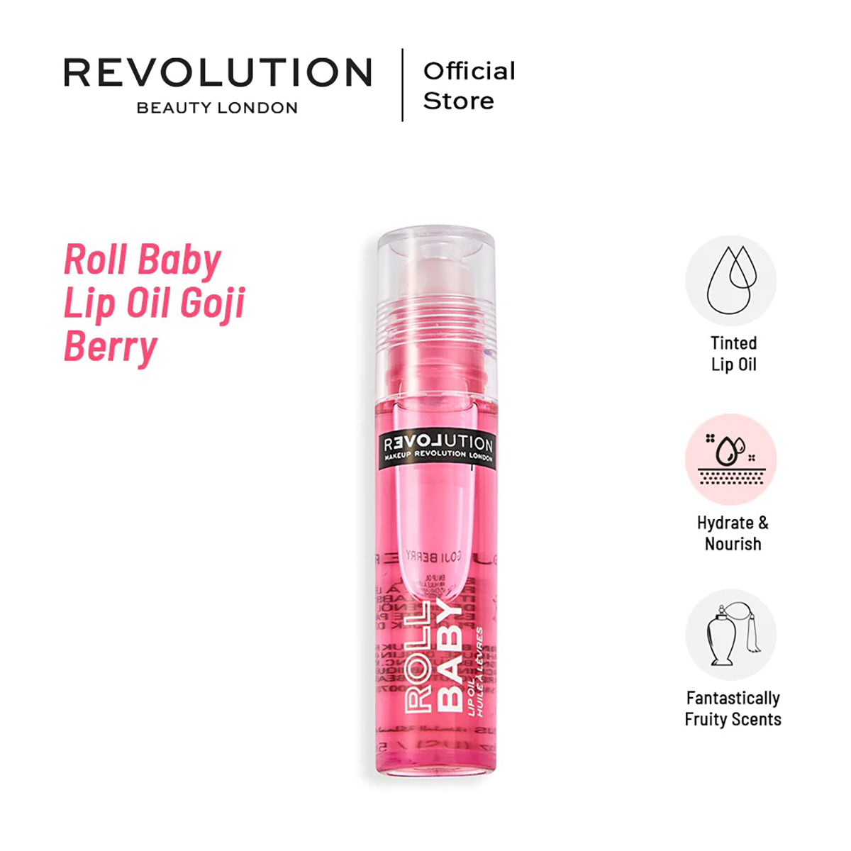 Revolution - Roll Baby Lip Oil Goji Berry