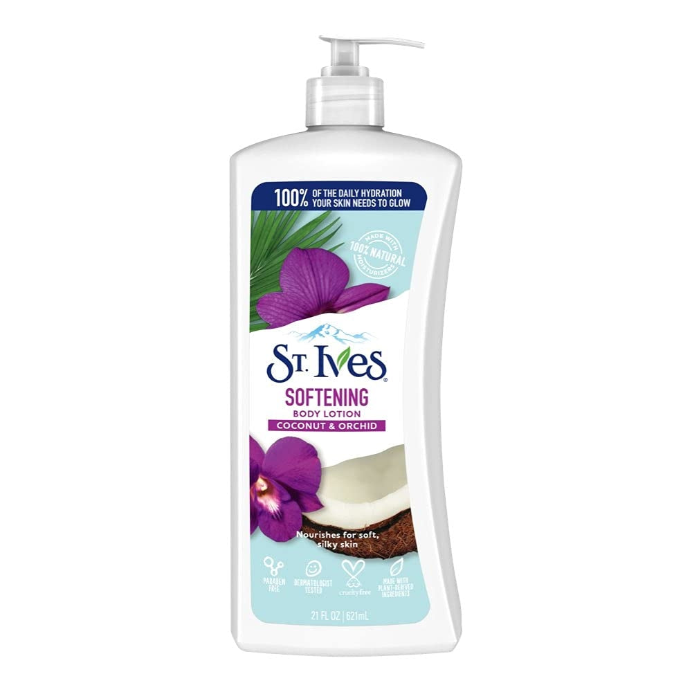 St.Ives - Body Lotion Pump U.S.A Softening Coconut & Orchid 621ml